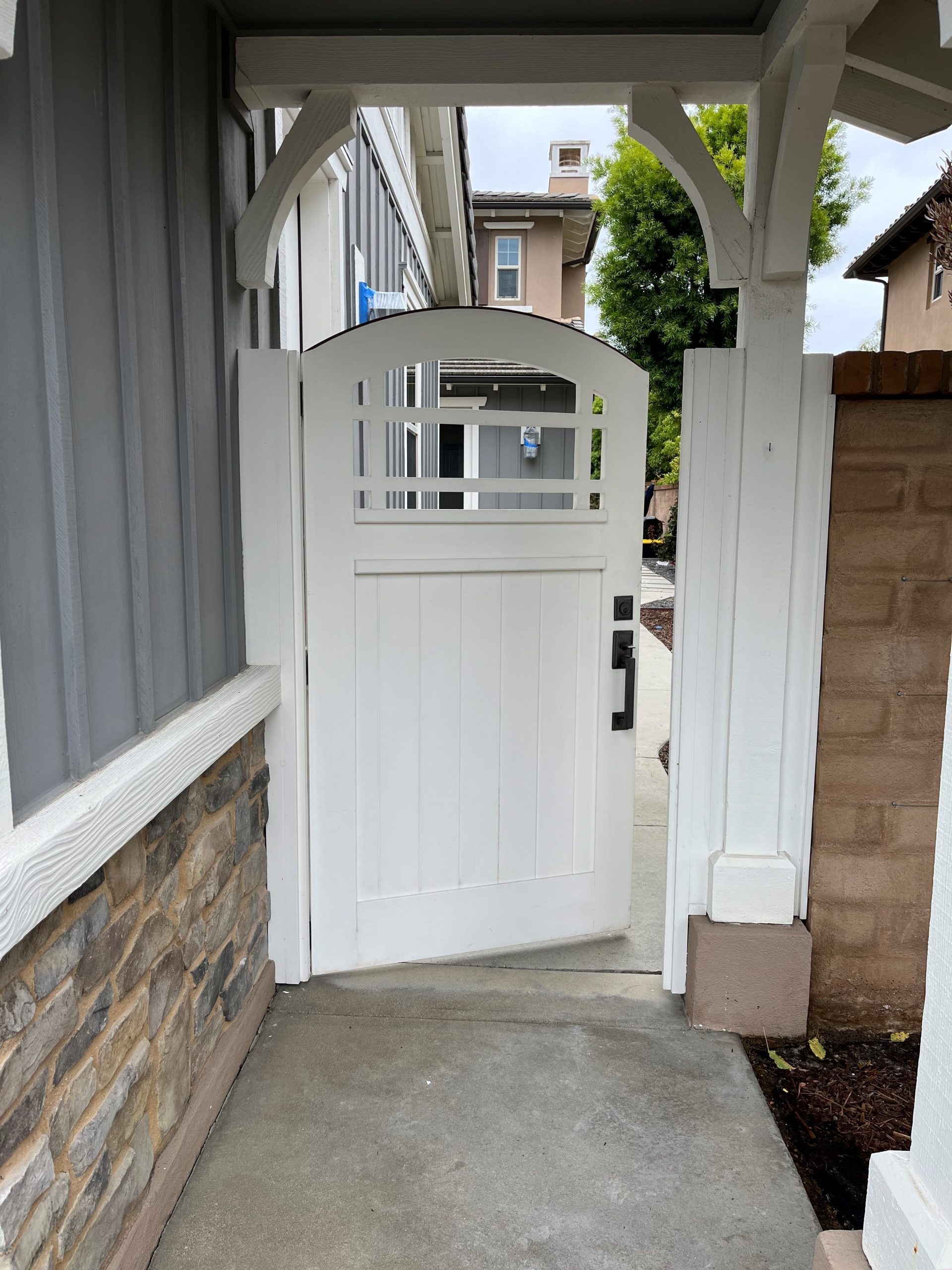 Craftsman & Cottage Wood Gate 1478