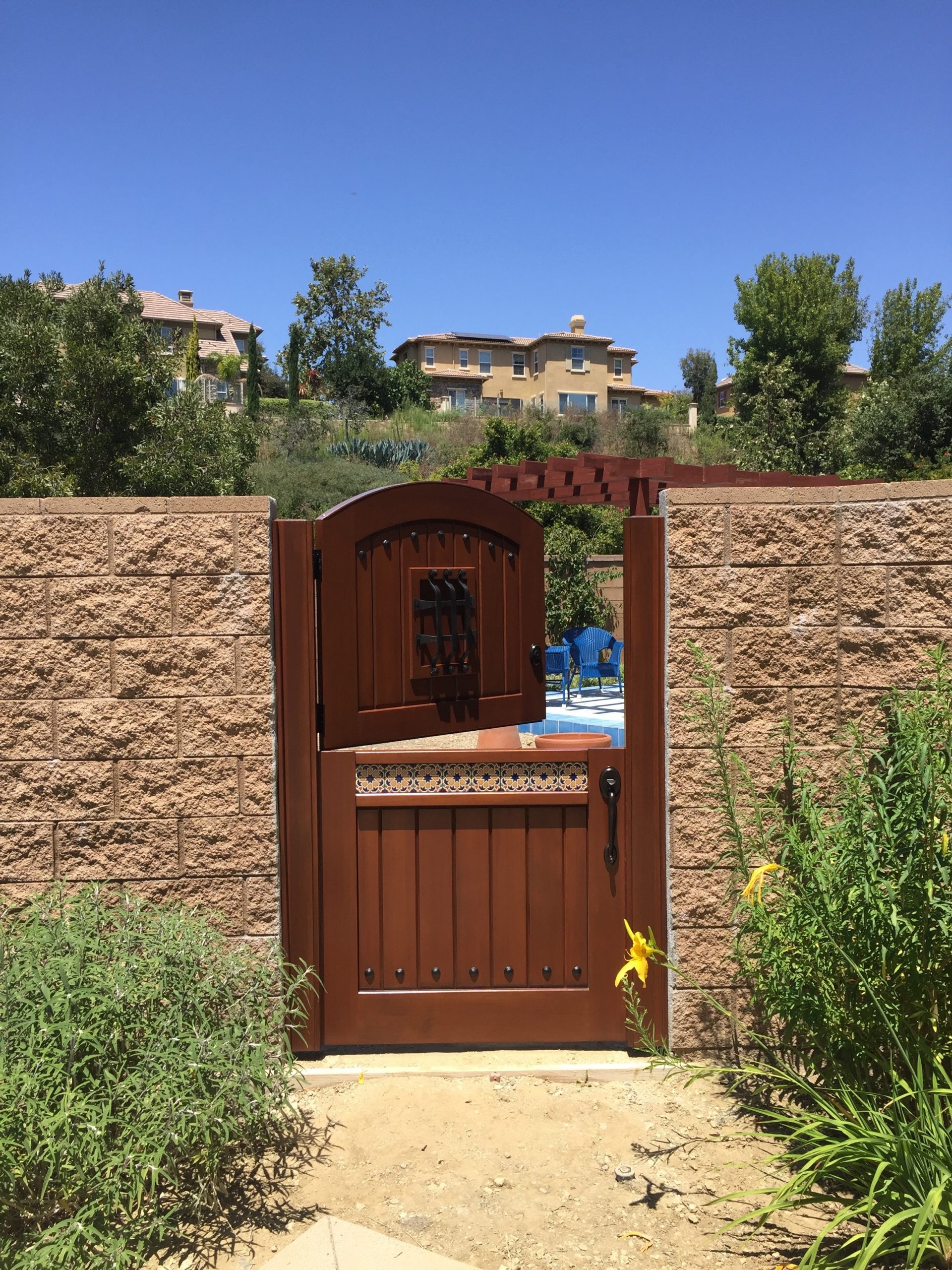 Mediterranean Wood Gate 1223