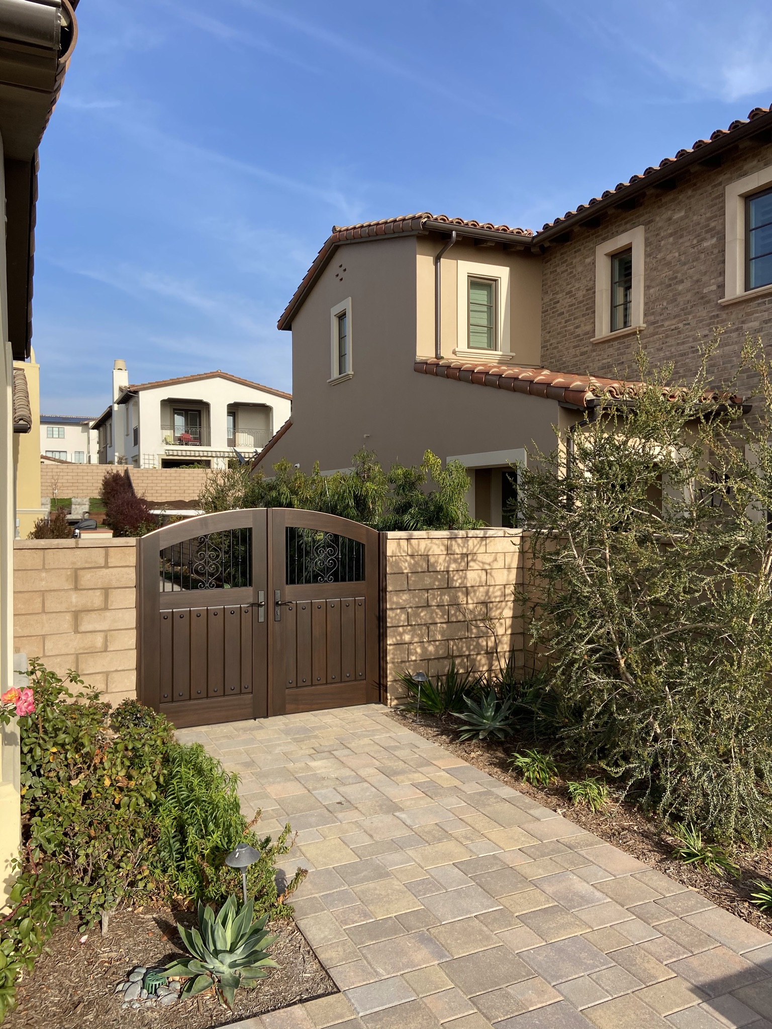 Mediterranean Wood Gate 1231