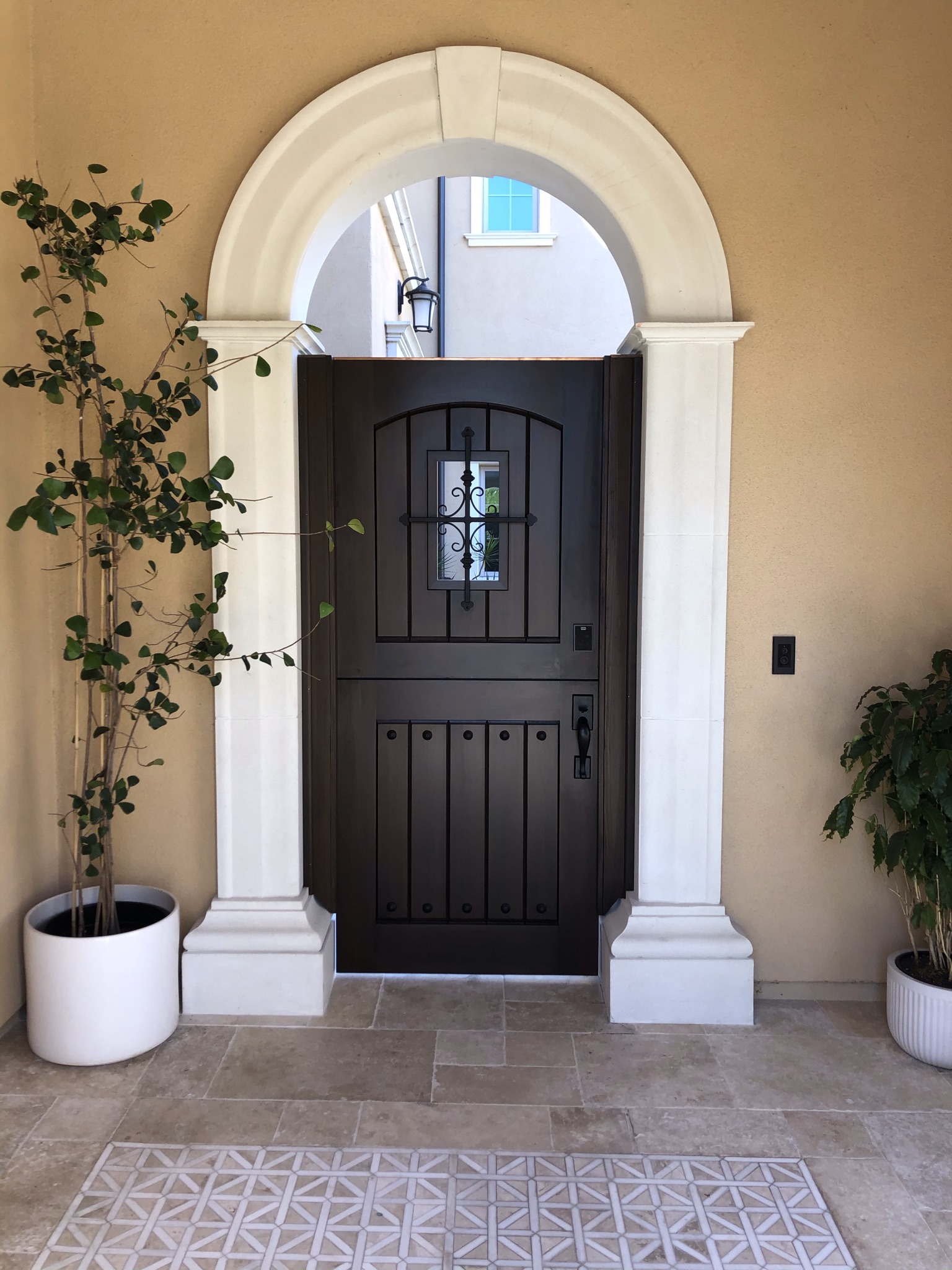 Mediterranean Wood Gate 1235