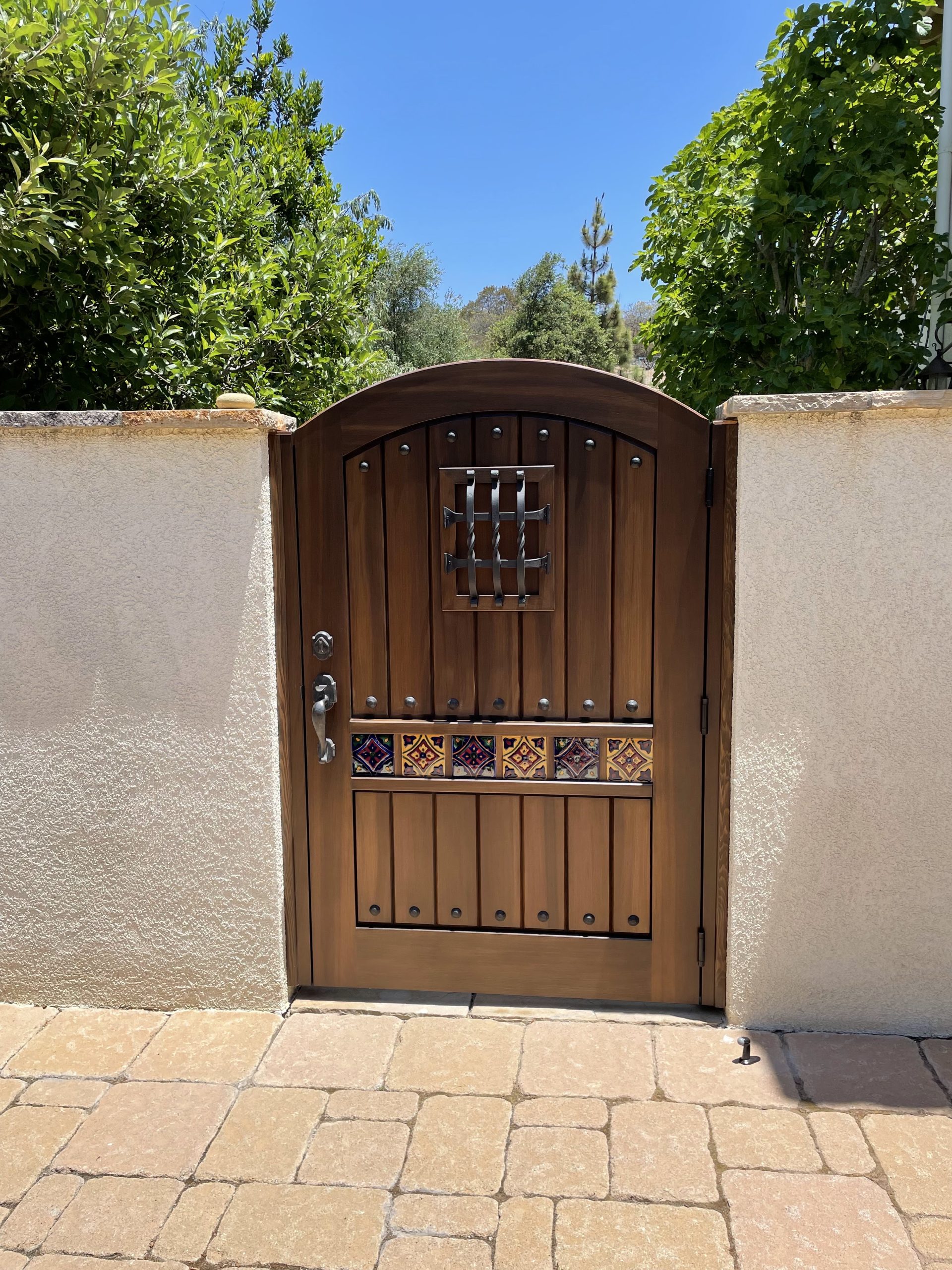 Mediterranean Wood Gate 1240