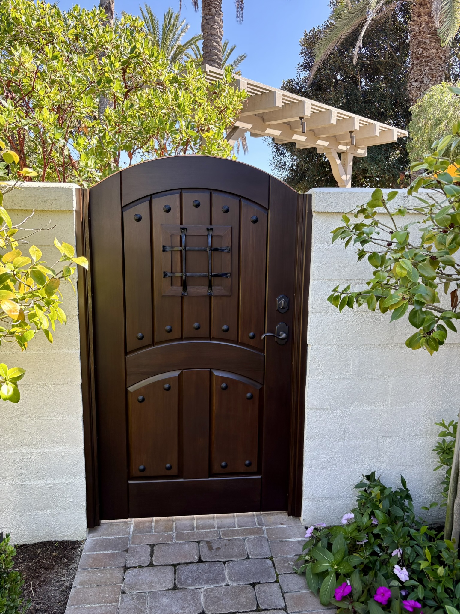 Mediterranean Wood Gate 1248