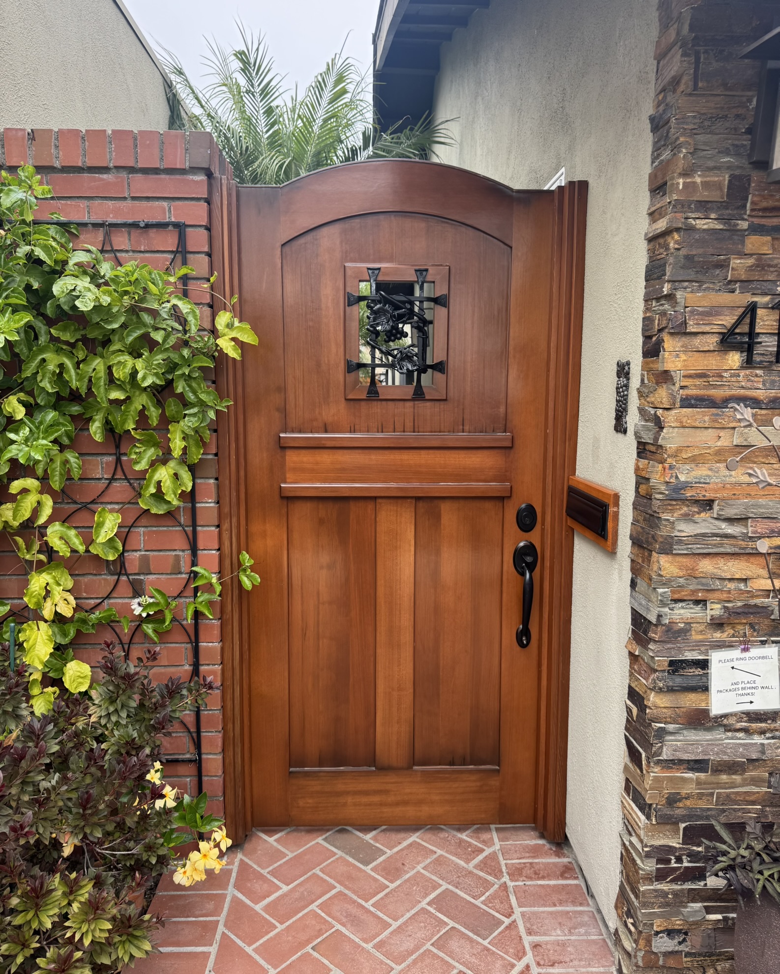 Mediterranean Wood Gate 1251