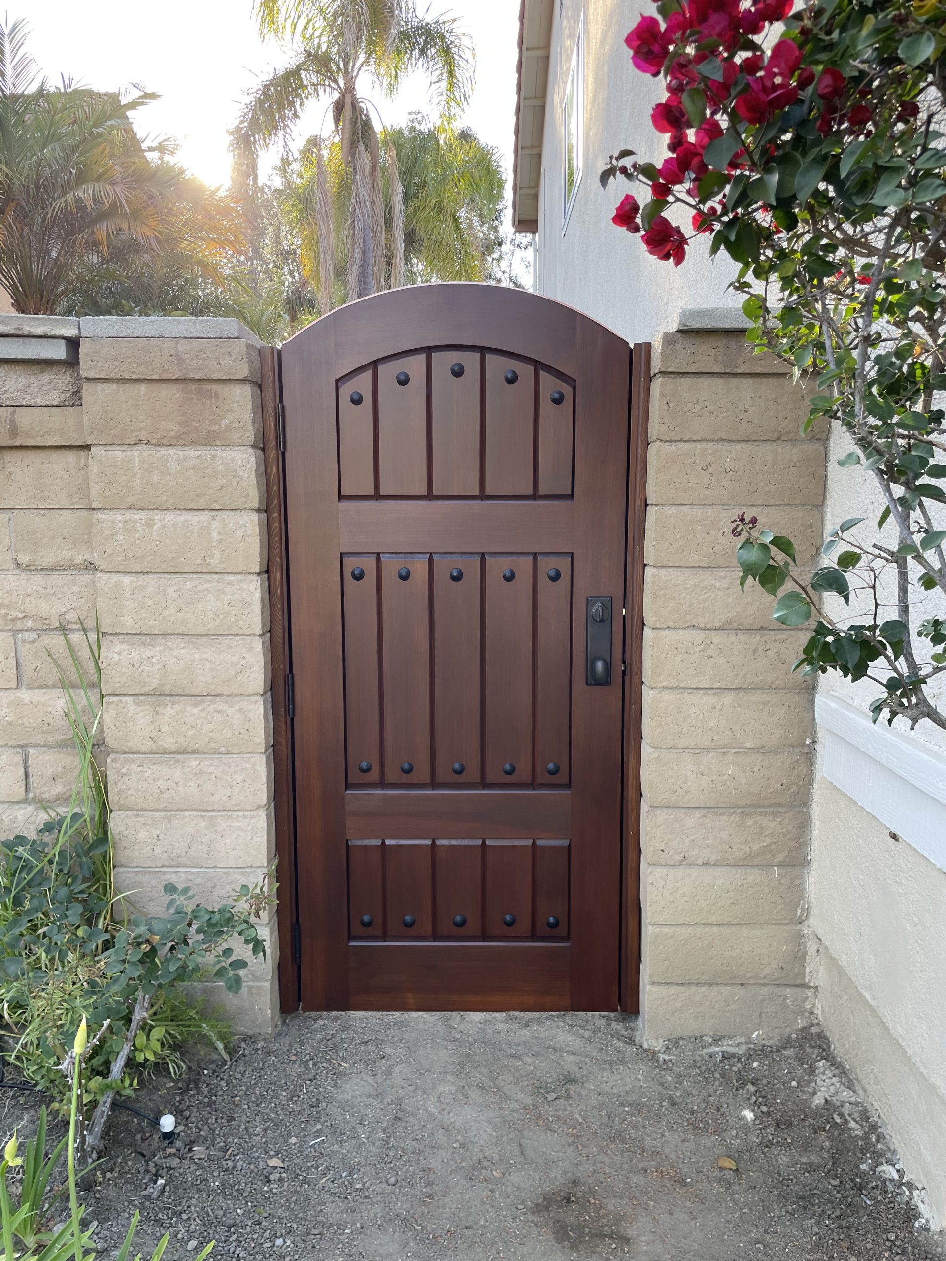 Mediterranean Wood Gate 1254