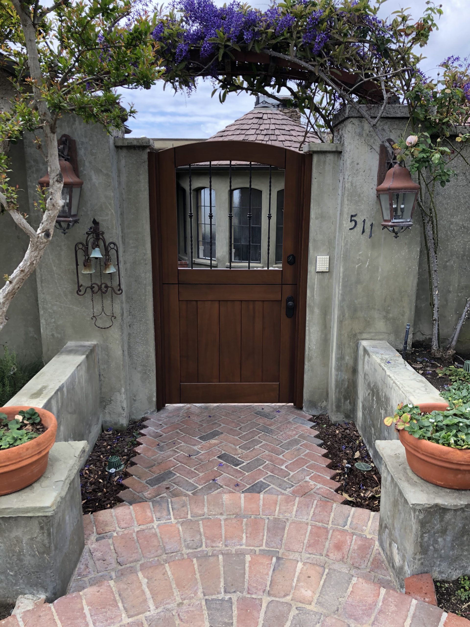 Mediterranean Wood Gate 1256