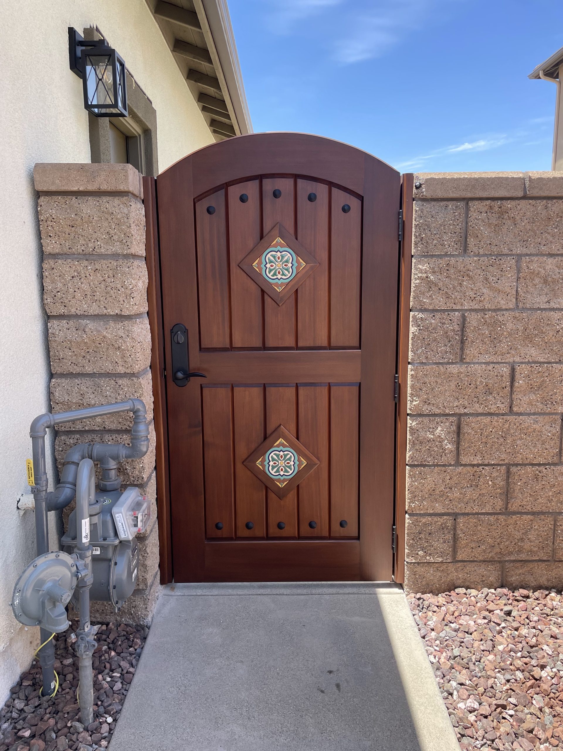 Mediterranean Wood Gate 1266