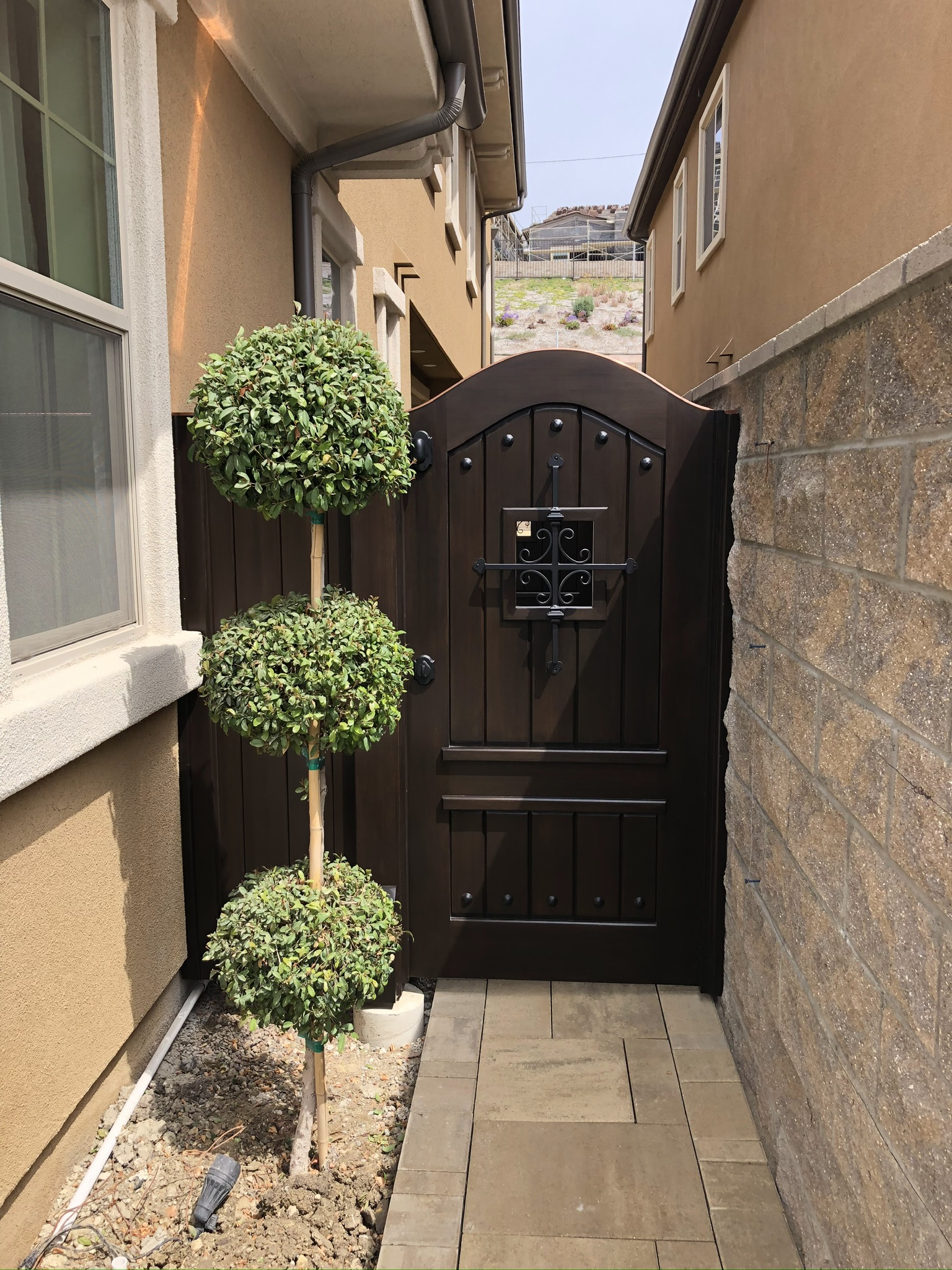 Mediterranean Wood Gate 1269